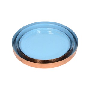 ชุดถาดโลหะสำหรับตกแต่งโต๊ะชุดถาดเสิร์ฟโลหะเคลือบเคลือบทองแดง - Product Image 1