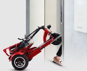 دراجة كهربائية ثلاثية العجلات للترفيه لكبار السن، قابلة للطي، بحجم الكبار، مفتوحة الهيكل، لشخص واحد، بمدى 30 كم، مركبة سهلة الوصول - Product Image 4