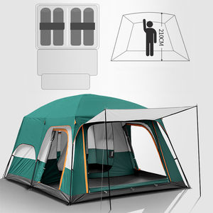 <b>Waterproof</b> Portable Lightweight 10 Man Summer Camping <b>Tent</b> Automatic Double Layer Camouflage Outdoor <b>Tent</b> - Product Image 5