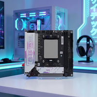Материнская плата TOPC Mini ITX для игровых ПК: AMD Ryzen9-7945HX3D, DDR5 до 96 ГБ, 2*M.2 PCIe4.0, 4*SATA3.0, 2.5G LAN, WiFi6E, ARGB