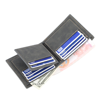 Dompet Pria Baellerry Multi Kantong Kasual Model Pendek Terbuka Kecil Tempat Kartu