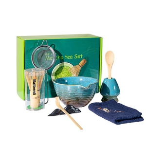 एस्टिक क्रॉस-बॉर्डर लक्जरी सिरेमिक मैचचा चाय निर्माता उपकरण क्लासिक नया संयुक्त बिंदु चाय सूट - Product Image 1