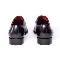 Chaussures habillées Oxford brogues de style britannique pour hommes, à lacets, bout pointu, en cuir véritable, respirantes et résistantes à l'usure