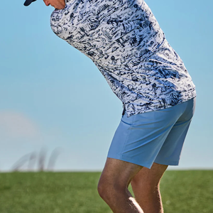 पुरुषों के प्रदर्शन लक्जरी ओम डिजाइन गोल्फ कपड़े उच्च गुणवत्ता वाली सबलिमिनेशन प्रिंटिंग गोल्फ शर्ट पोलो - Product Image 4