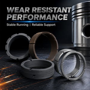 Anello di guida per pistone compressore in PTFE a basso attrito, resistente all'usura, dimensioni personalizzate OEM - Product Image 4