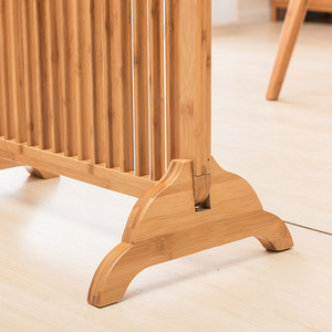 Chinese Style Bamboo Screen 74cm Portable Room Divider For Living Room Home Decor - Product Image 4