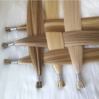 I Tip Extension de cheveux Top qualité Double dessiné russe Remy cheveux humains Micro Link Extension de cheveux