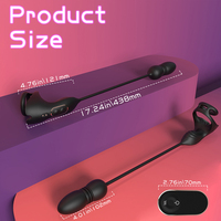Prostata-Massagegerät Sexspielzeug Vibratoren mit Penisring Vibro Teleskop-Massage Anal-Penisringe Erwachsenenspielzeug Vibrator für Männer