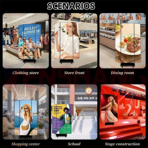 Affichage LED publicitaire numérique P2.5 <span class=keywords><strong>P3</strong></span> P4 pliable double face, écran LED pliable à trois volets - Product Image 4