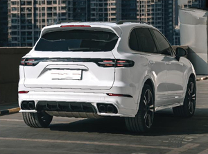 ชุดแต่งกันชนหน้า-หลัง Cayenne รุ่นเก่าเป็นรุ่นใหม่ 9Y0.1 Turbo+<span class=keywords><strong>TKT</strong></span> สำหรับ Cayenne ปี 2011-2014 (วัสดุ ABS+PP+อลูมิเนียม) - Product Image 6