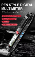 Facile à transporter Facile à utiliser Auto-gamme 6000 comptes Style stylo multimètre numérique Multi testeur NCV testeur de tension stylo