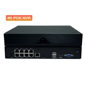 OEM UYC APP 8 Channel POE NVR H.265 AI Network Recorder 8CH IP Security Camera System P2P Cloud Smart Motion Detection