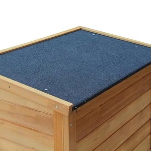 Organizzatore di Attrezzi <span class=keywords><strong>in</strong></span> <span class=keywords><strong>Legno</strong></span> Impermeabile con Doppia Porta a Persiana, Casetta da Giardino <span class=keywords><strong>per</strong></span> Stoccaggio Esterno a 2 Livelli - Product Image 6