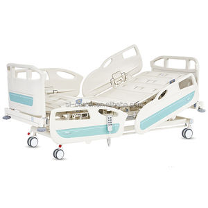 Больших размеров 5 дюймов ABS + стальная четырехколесная Больничная койка с центральным управлением, медицинская кровать с ручным управлением - Product Image 5