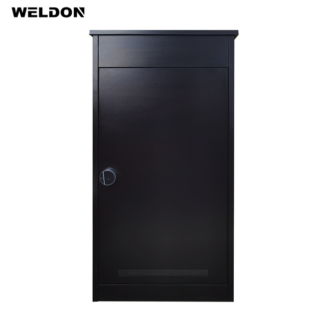 Secure Knock-down Smart Mailbox Outdoor Parcel Delivery Box Waterproof Fingerprint Lock Letter Package Drop Box Locker