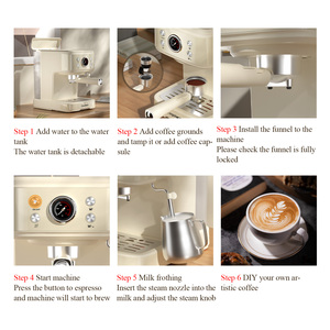 เครื่องชงกาแฟเอสเพรสโซ่กึ่งอัตโนมัติรุ่น 04E ทำจากอะลูมิเนียม เหมาะสำหรับใช้ในบ้าน สำนักงาน โรงแรม ขายดี ใช้ไฟ 220V/120V - Product Image 6