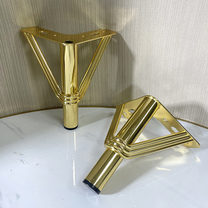 Luye Hardware Metal <b>Furniture</b> <b>Legs</b> 15Cm 18Cm <b>Gold</b> Plated Zinc Alloy Cold Rolled Steel Modern Simple Style - Product Image 2