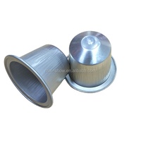 Capsules de café en aluminium personnalisées compatibles avec Nespresso, dosettes de café vides rechargeables avec couvercles en aluminium