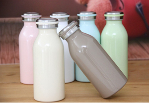 Top Seller 300ml Food Grade Stainless Steel Vacuum <b>Flask</b> Tumbler Travel Mug Milk <b>Bottle</b> for Office Gifts with Lid - Product Image 5