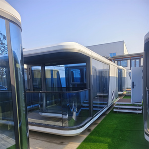 Maison moderne en conteneur à structure en acier de 20 pieds Petite maison préfabriquée populaire pour la maison ou le bureau Cabine Apple Style Mobile Extérieur Pod - Product Image 1