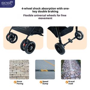 कुत्ते का पहिया वाहन वाहक 4 पहियों के लिए बड़े अलग-अलग पालतू स्टरोलर के लिए कुत्ते के फोल्डिंग कुत्ते और बिल्ली पोर्टेबल पालतू जानवर - Product Image 4