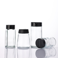 Offre Spéciale 4oz Verre Spice Shaker Bouteille 120ml Clair Carré Herbe Condiments Pot Poivre Assaisonnement Stockage