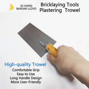 Truelle de maçonnerie professionnelle de bonne qualité en ligne, manche en bois, truelle à briques - Product Image 3