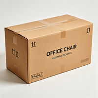 Boîte d'emballage pour chaise de bureau imprimée sur mesure, carton ondulé résistant et imperméable, carton d'expédition pour meubles