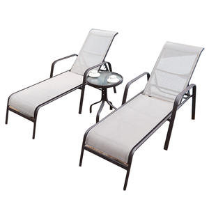 Y469 chaise longue portable en métal pour piscine Patio Garden Villa utiliser une chaise inclinable réglable résistante aux intempéries - Product Image 5