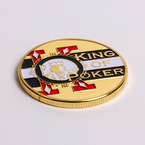 Jetons de poker professionnels en émail métallique de club de golf de football personnalisé de haute qualité - Product Image 3