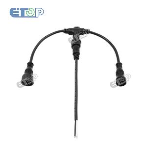 3 Core T Type,IP68 Waterproof Tsplitter;BLACK/WHITE Color ; <strong>18AWG</strong> - Product Image 3