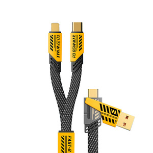 Magnetic 4 In 1 <b>Cable</b> Type C Nylon Braided Fast Charging For Mobile <b>Phone</b> 65W 27W PD - Product Image 5