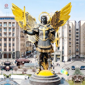 Encantadora escultura de Ángel de latón de fundición grande estatua de bronce de San <span class=keywords><strong>Mike</strong></span> el Arcángel - Product Image 6