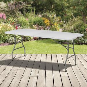 Easy Folding Bbq Picnic Heavy Duty Dining <b>Table</b> Rectangular Outdoor Camping <b>Plastic</b> Portable Folding <b>Table</b> - Product Image 5
