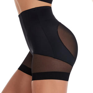 Оптовая продажа, повседневное кружевное прозрачное боди с высокой талией и промежностью, обтягивающие бедра трусики для похудения и талии - Product Image 3