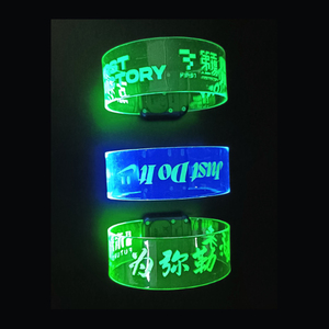 สายรัดข้อมือ LED แม่เหล็กสี RGB สำหรับการเล่นกีฬากลางคืนการวิ่งคอนเสิร์ตงานปาร์ตี้ปรับแต่งโลโก้การพิมพ์ด้วยเลเซอร์ - Product Image 5