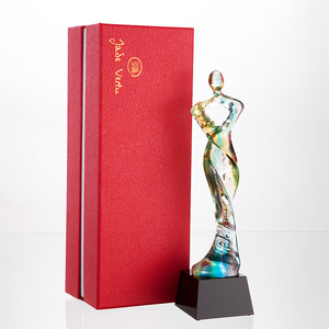 Trofeo Personalizado de Cristal para Mujer, Figura de la Estatua de la Libertad, Elegante Trofeo de Cristal para Fisicoculturismo Femenino - Product Image 6
