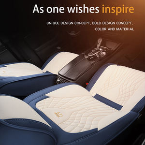 Housse de siège de voiture en cuir Nappa 5D universelle, imperméable, raisonnable, pour cinq places, toutes saisons, fantaisie - Product Image 3