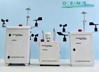 Stasiun Pemantauan Kualitas Udara AQMS-09 NO2 SO2 O3 CO PM10 TVOC Peringkat IP55 Layar LCD Definisi Tinggi Pusat Data/Industri