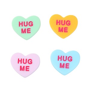 <b>Rainbow</b> <b>Candy</b> DIY Creative Studio Resin Heart Hug Me Keychain Valentine's Day Decor Artistic Craft Accessory - Product Image 5