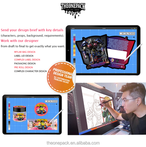 Custom Design Digital Print 1g 3.5 7g 14g Mylar Stand up <strong>Pouch</strong> Resealable <strong>Zip</strong> Lock Smell Proof Packaging Mylar Bags with logo - Product Image 2