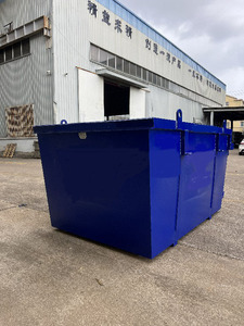 כבד פח אשפה מתכת חיצונית מגבה מדלג פח פח אשפה לשימוש חיצוני - Product Image 4