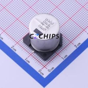 ตัวเก็บประจุอิเล็กโทรไลต์อะลูมิเนียมแบบ SMD รุ่น EEEFK1E222AM, ขนาด D16xL16.5 มม. ความจุ 2200uF ค่าความคลาดเคลื่อน 20% แรงดันไฟฟ้า 25V กระแสไฟฟ้า 1.35A ความถี่ 120Hz - Product Image 1