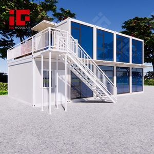 Casa Contenedor Portátil Prefabricada de Acero Modular de 20 Pies, 30 Unidades Desmontables, para Edificio de Oficinas - Product Image 1