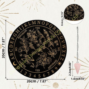 Tablero <span class=keywords><strong>de</strong></span> péndulo <span class=keywords><strong>de</strong></span> bruja <span class=keywords><strong>de</strong></span> 7,8 ", plancheta <span class=keywords><strong>de</strong></span> radiestesia <span class=keywords><strong>de</strong></span> madera, péndulos, herramientas <span class=keywords><strong>de</strong></span> adivinación <span class=keywords><strong>de</strong></span> <span class=keywords><strong>brujería</strong></span> para decoración <span class=keywords><strong>de</strong></span> Altar espiritual - Product Image 2