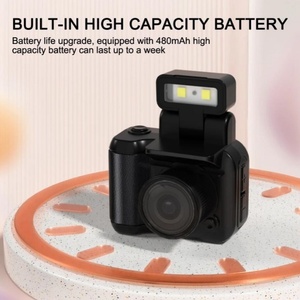 Appareil photo compact monoréflexe Y4000 de 1,44 pouce avec lampe flash, station de charge de batterie, enregistreur vidéo portable 1080P - Product Image 4