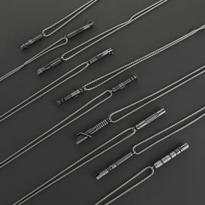 สร้อยคอไลท์เซเบอร์ทำจากซิงค์อัลลอยแบบสั่งทำจี้คอสเพลย์สตาร์วอร์สำหรับแฟนบอลลุคโอบีวันและของขวัญคอสเพลย์ - Product Image 5