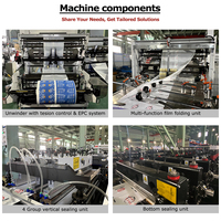 Machine de fabrication de sacs d'emballage alimentaire laminés à fermeture éclair pochette debout à insertion de film à une feuille