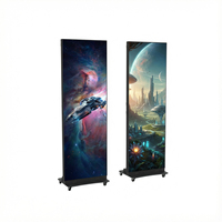 Pantalla LED Plegable Portátil para Interiores, Tipo Tótem, Vertical, para Carteles y Pancartas, Gob P1.2 P1.5 P1.8 P2.5, Gran Venta