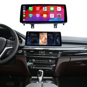 Aijia pour BMW X5 2014-2018 <span class=keywords><strong>Système</strong></span> audio de voiture Android avec écran tactile GPS 12,3 pouces LHD/RHD Noir mat Portable Intégré 2DIN - Product Image 1